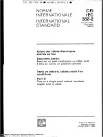 iec 60332-2 tests on electric cables under fire conditions - test on a single small vertical insu