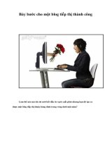 Tài liệu Bảy bước cho một blog tiếp thị thành công o mà dù chỉ mới bắt pdf