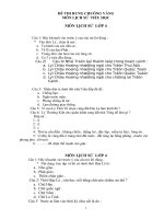 Bài giảng Đề trắc nghiệm LS-Đl 4-5