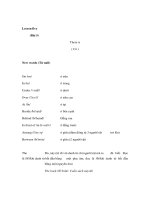 Tài liệu Tiếng Anh lớp 1, 2 - Lesson five (Bài 5) There is ( Có ) pdf