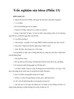 Tài liệu Trắc nghiệm sản khoa (Phần 13) ppt