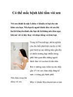 Tài liệu Có thể mắc bệnh khi tắm vòi sen doc