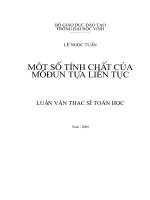 Một số tính chất của môđun tựa liên tục 