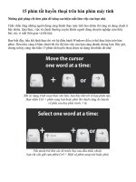 15 phím tắt huyền thoại trên bàn phím máy tính 