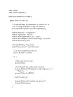 Tài liệu Tiểu trình, tiến trình , và sự đồng bộ phần cuối pdf