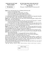 Tài liệu Đề thi HSG Quỳ Hợp 2010-2011