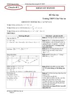 Gián án Chuyen de Khao sat ham so