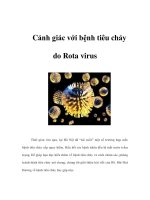 Tài liệu Cảnh giác với bệnh tiêu chảy do Rota virus docx