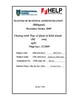 Áp dụng mô hình delta project để hoàn thiện chiến lược phát triển tổng công ty máy động lực và máy nông nghiệp việt nam (VEAM) 