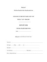 Tài liệu Đơn đề nghị sát hạch, cấp giấy phép lái tàu pptx