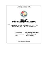 Thiết kế tuyến truyền dẫn vi ba số TP thanh hóa   huyện hà trung luận văn tốt nghiệp đại học 