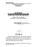 Chủ đề tình yêu và hạnh phúc gia đình trong truyện ngắn của một số cây bút nữ việt nam đương đại 