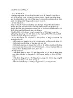 Tài liệu CHƯƠNG I : KHÁI QUÁT CÔNG NGHỆ CƠ KHÍ doc