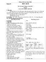 Bài giảng giao an cac mon lop 3 (co KN song)