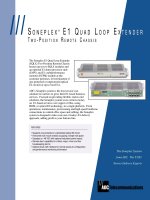 Tài liệu SONEPLEX E1 QUAD LOOP EXTENDER pdf