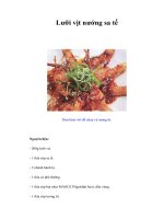 Tài liệu Lưỡi vịt nướng sa tế pptx