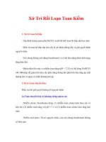 Tài liệu Giáo trình Xử Trí Rối Loạn Toan Kiềm docx