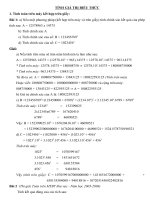 Bai tap Casio ve Ket hop tinh toan 