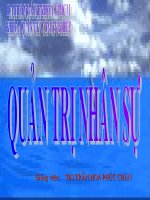 Tài liệu Bài trình bày về quản trị nhân sự (tham khảo) pptx