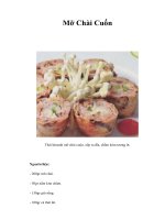 Tài liệu Mỡ Chài Cuốn pptx