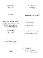 Nghiên cứu chiết tách một số hợp chất hòa tan trong các dịch chiết n hexan và etylen axetat của củ rễ cây bông giờ (curcuma cochinchinensis gagnep ) ở tỉnh phú yên   việt nam 