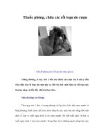 Tài liệu Thuốc phòng, chữa các rối loạn do rượu docx