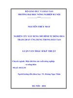 Luận văn nghiên cứu xây dựng mô hình tự động hóa trạm 220kv ứng dụng trong đào tạo  