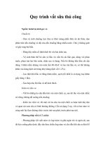 Tài liệu Quy trình vắt sữa thủ công pptx