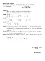 Tài liệu Đề thi HKII Toán 6
