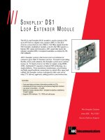 Tài liệu SONEPLEX DS1 LOOP EXTENDER MODULE ppt