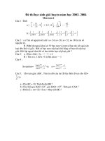 Bài soạn de thi hoc sinh gioi huyen nam hoc 2003-2004