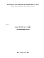 BÀI GIẢNG ĐIỆN TỬ CÔNG NGHIỆP