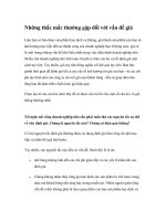 Tài liệu Những thắc mắc thường gặp đối với vấn đề giá docx