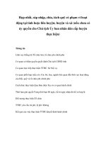 Tài liệu Hợp nhất, sáp nhập, chia, tách quỹ có phạm vi hoạt động tại tỉnh hoặc liên huyện; huyện và xã (nếu chưa có ủy quyền cho Chủ tịch Ủy ban nhân dân cấp huyện thực hiện) doc