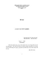 Tích cực hoá hoạt động nhận thức của học sinh trong dạy học khoá trình lịch sử thế giới trung đại ở trường trung học phổ thông 