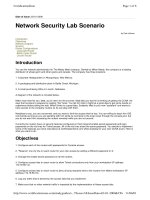 Tài liệu Network Security Lab Scenario ppt