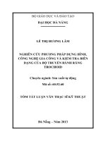 Nghiên cứu phương pháp dựng hình, công nghệ gia công và kiểm tra biên dạng của bộ truyền bánh răng trochoid 