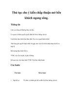 Tài liệu Thủ tục cho ý kiến chấp thuận mở bến khách ngang sông. pdf