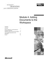 Tài liệu Module 4: Adding Documents to the Workspace ppt
