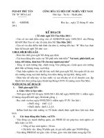 Bài soạn kế hoạch NGHỈ TẾT