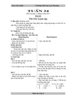 Bài giảng Giao an lop 3 tuan 24