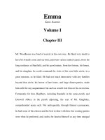 Tài liệu LUYỆN ĐỌC TIẾNG ANH QUA TÁC PHẨM VĂN HỌC-Emma- Jane Austen Volume I Chapter III ppt