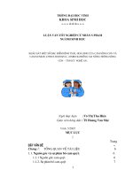 Khảo sát một số đặc điểm hình thái, hoá sinh của cam sông con và cam sunkit (citrus sinensis (l ) osbeck) trồng tại nông trường sông con   tân kỳ nghệ an 