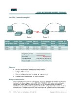 Tài liệu Lab 7.2.6 Troubleshooting RIP ppt