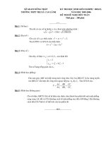 Tài liệu Đề thi và đáp án kỳ thi olympic toán Cao lãnh ppt