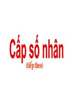 Bài giảng cap so nhan