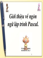 Bài soạn bai giang co ban Pascal 11