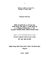 Một số biện pháp nâng cao chất lượng đội ngũ cán bộ quản lý các trường trung học cơ sở huyện thiệu hóa   tỉnh thanh hoá 