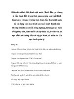 Tài liệu Giảm tiền thuê đất, thuê mặt nước trong thời gian ngừng sản xuất kinh doanh pdf