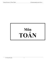 Tài liệu Kế hoạch giảng dạy Toán 1